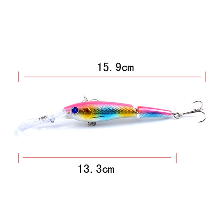 M0208 13.3cm/13.4g Lure Bionic Multi-section Mino Fake Lure Plastic Lure