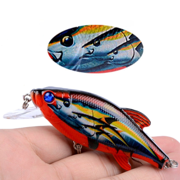 LB72 8cm/10.9g Lure Painted Floating Bionic Lure Rattle Pearl False Lure Reluova