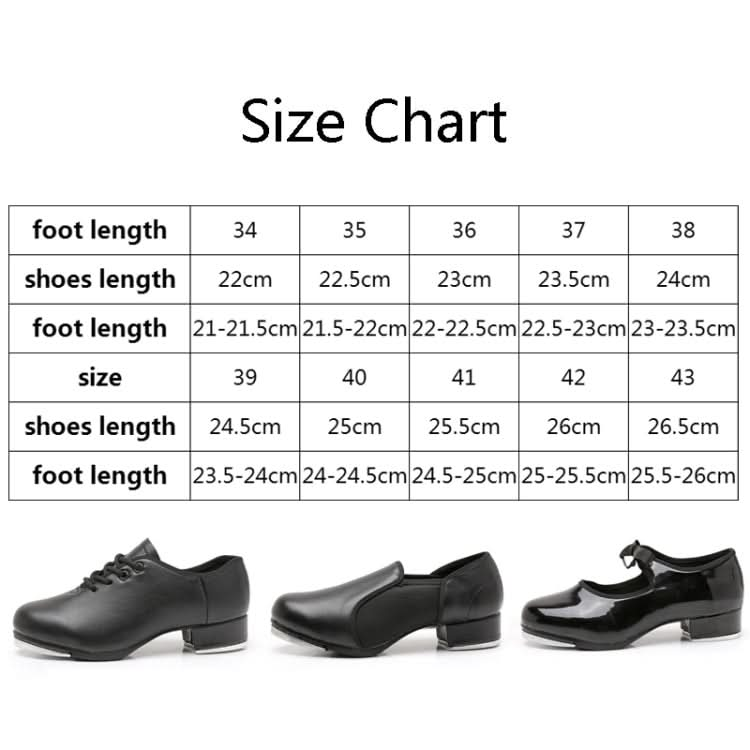 Beginners Straight Bottom Tap Shoes Black Imitation Leather Soft Bottom Shoes Reluova