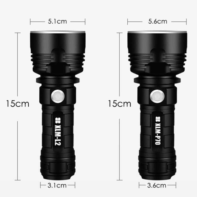 Strong Light Outdoor Waterproof Camping Aluminum LED Flashlight, Style: My Store