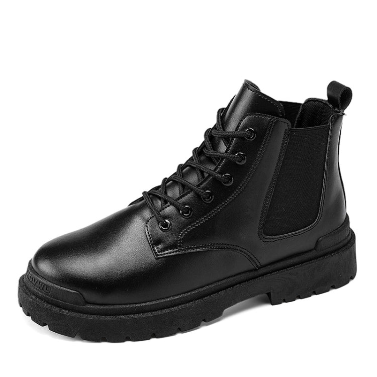 Men Martin Boots Motorcycle Leather Boots High Top Work Boots, Series 1