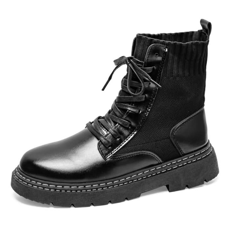 Men Martin Boots High-top Retro Sock Mouth Men Boots Reluova