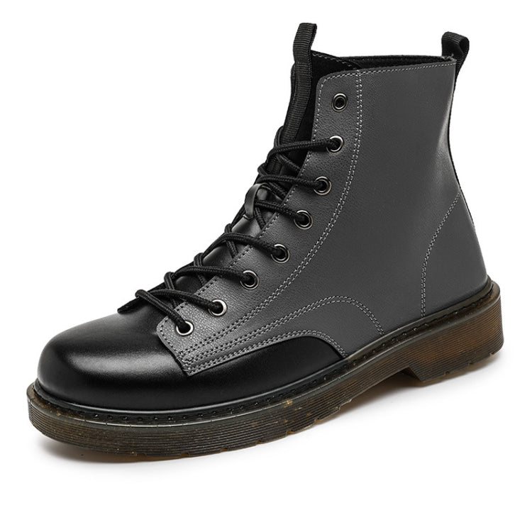 JL-MR062 Men Martin Boots High-Top Lace Biker Work Shoes