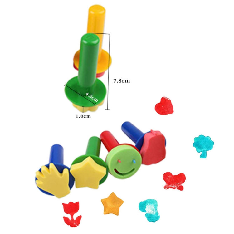 Children Painting Sponge Brush Stamps Artistic Doodling Supplies