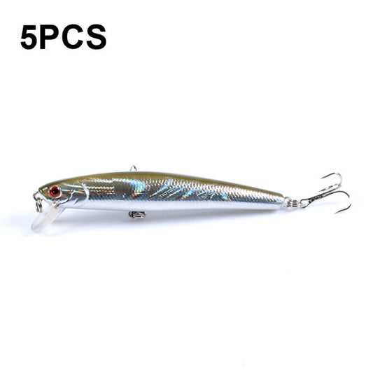 5 PCS M0205 9.6cm/9.8g Minnow Bionic Fake Bait Plastic Floating Hard Bait-Reluova