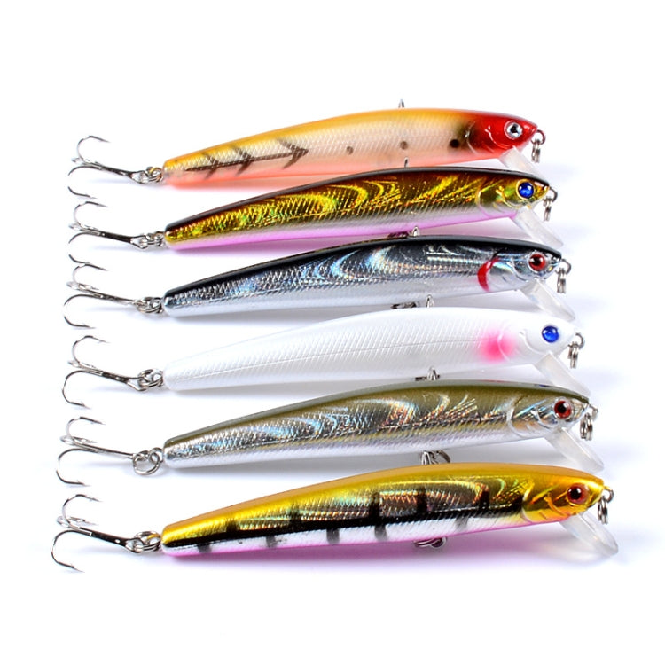 5 PCS M0205 9.6cm/9.8g Minnow Bionic Fake Bait Plastic Floating Hard Bait