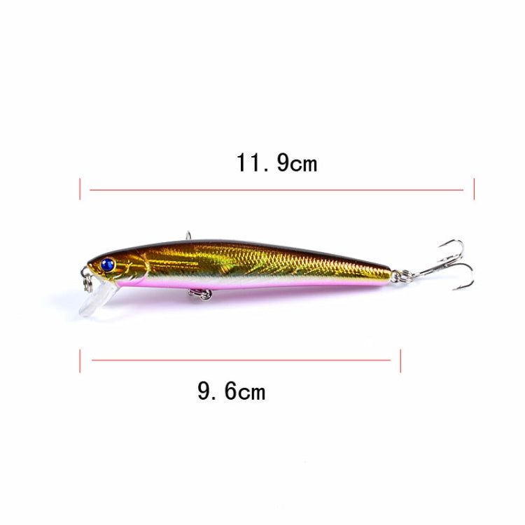 5 PCS M0205 9.6cm/9.8g Minnow Bionic Fake Bait Plastic Floating Hard Bait