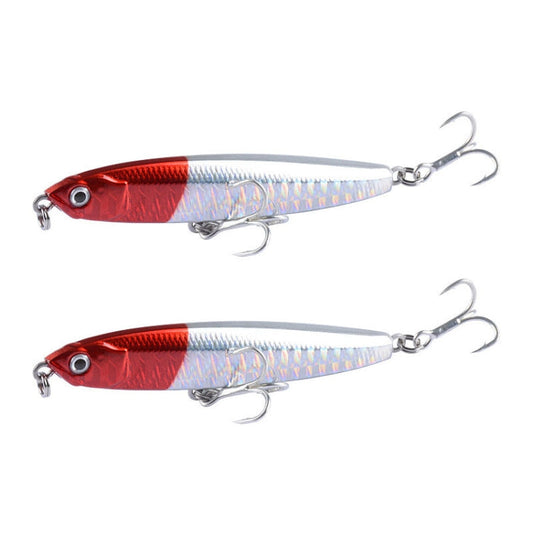 2 PCS CH79 Hard Bait Long Casting Sinking Pencil False Lure, Specification:-Reluova