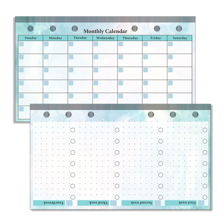 A6 6 Hole Budget Book Loose-leaf Replacement Core Handbook Insert,Spec:-Reluova