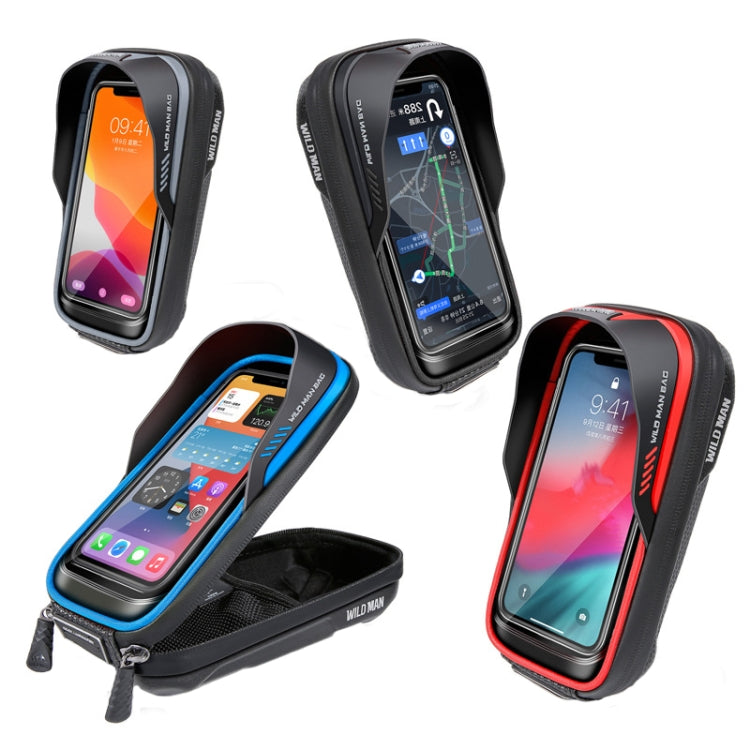 WILD MAN ES16 0.5L EVA Hard Shell Waterproof Touch Screen Bicycle Handlebar Bag Reluova