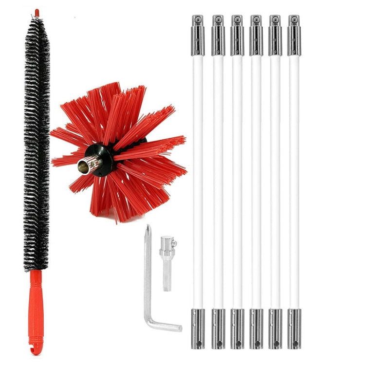 Extendable Bendable Electric Drill Chimney Brush Hood Interior Duct Brush