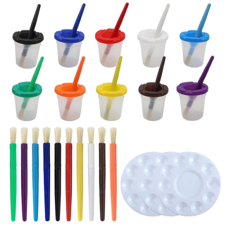 Children Leak-Proof Plastic Brush Washing Cup Palette Painting Brushes My Store