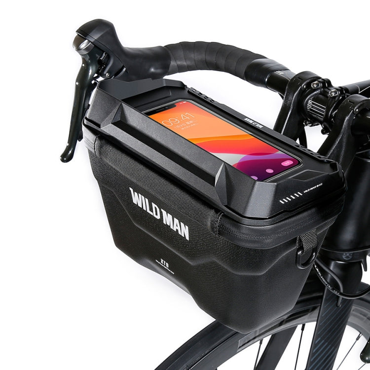 WILD MAN XT8 3L Bicycle EVA Hard Shell Touch Screen Waterproof Head Bag Reluova