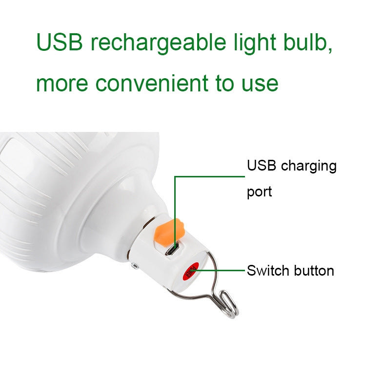 AB26 USB Charging LED Bulb Night Market Stall Lights Outdoor Camping Hanging Lamp, Power:-Reluova