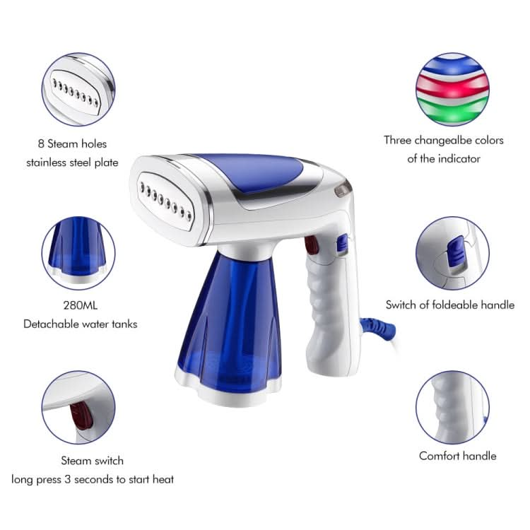 1600W  Handheld Folding Iron Mini Steam Iron