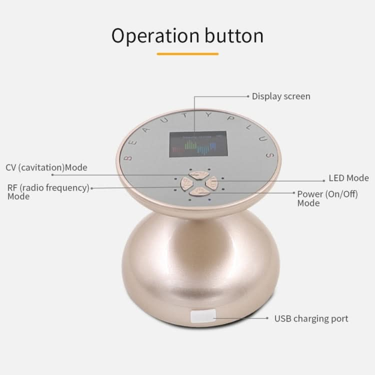 Ultrasonic Color Light RF Beauty Instrument Fat Blasting Instrument Reluova