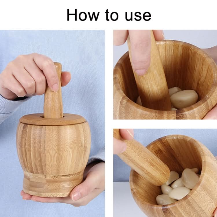 Kitchen Bamboo Garlic Pounder Food Stirrer Reluova