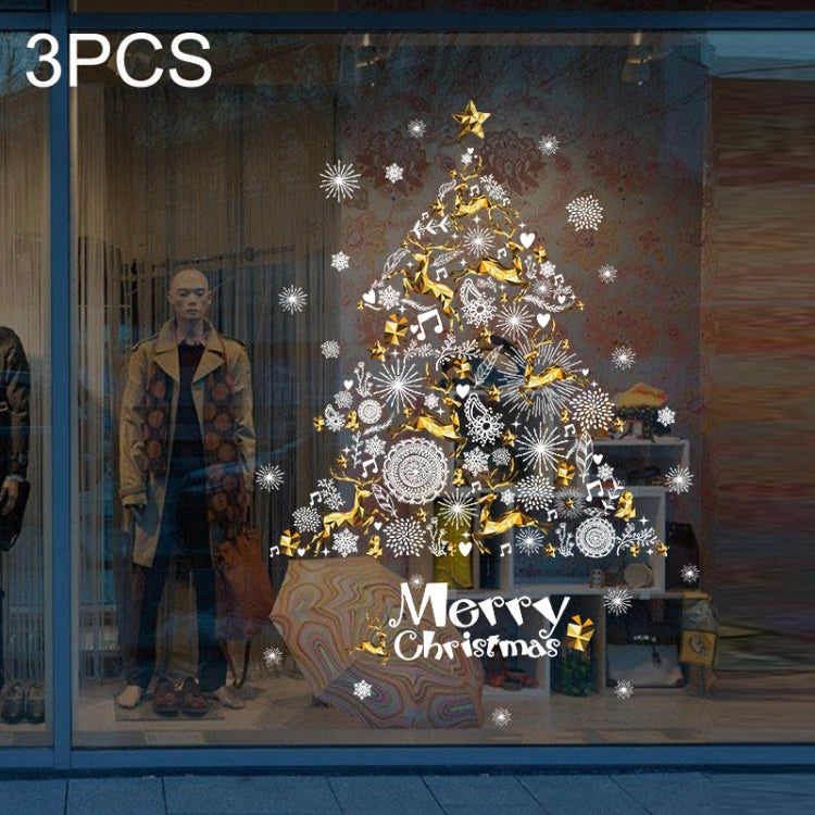 XH9293 Christmas Decoration Store Window Glass Self-adhesion Sticker, Size: 60x90cm My Store