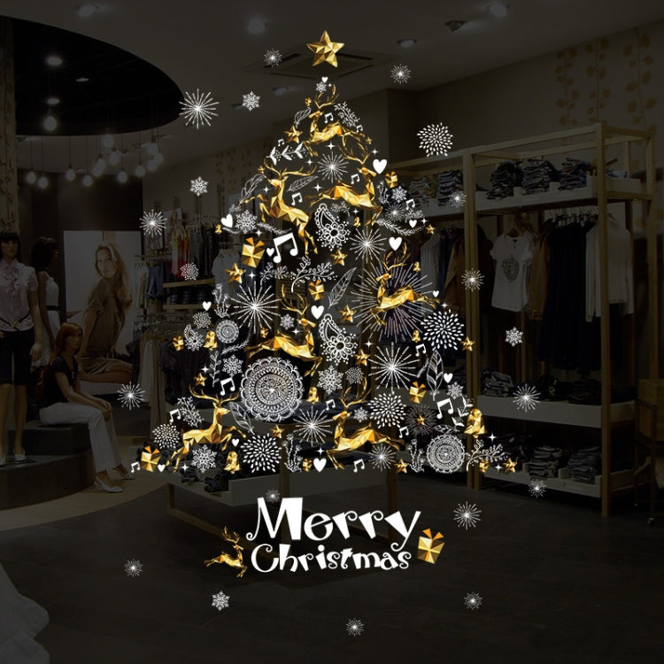 XH9293 Christmas Decoration Store Window Glass Self-adhesion Sticker, Size: 60x90cm