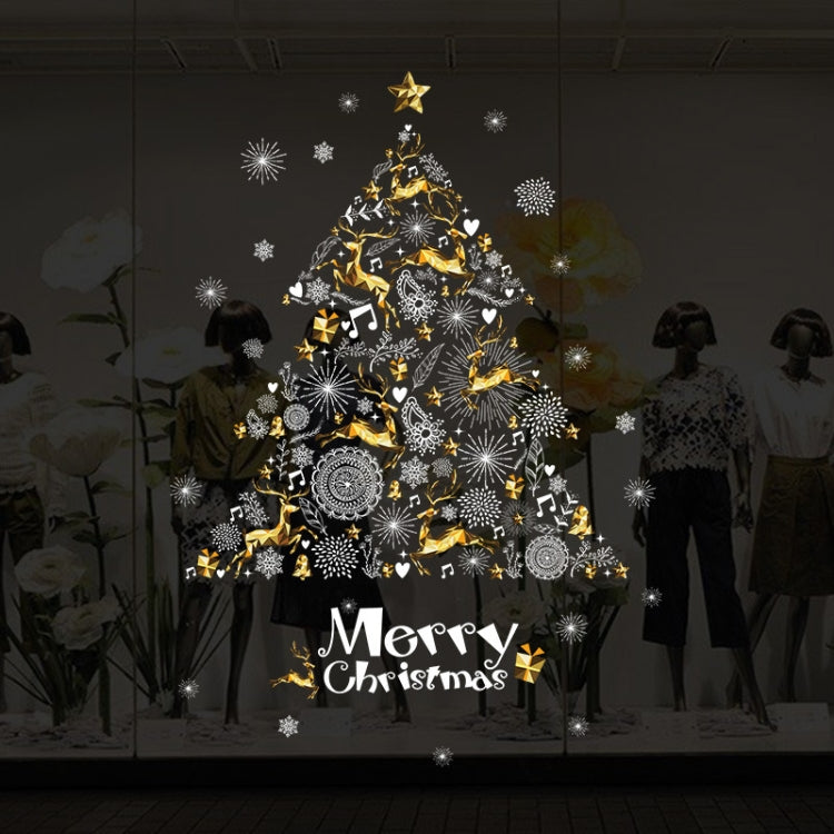 XH9293 Christmas Decoration Store Window Glass Self-adhesion Sticker, Size: 60x90cm