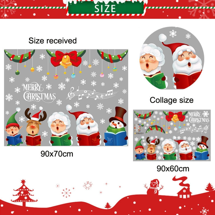 Christmas Old Man Snowflake Window Decoration Stickers My Store