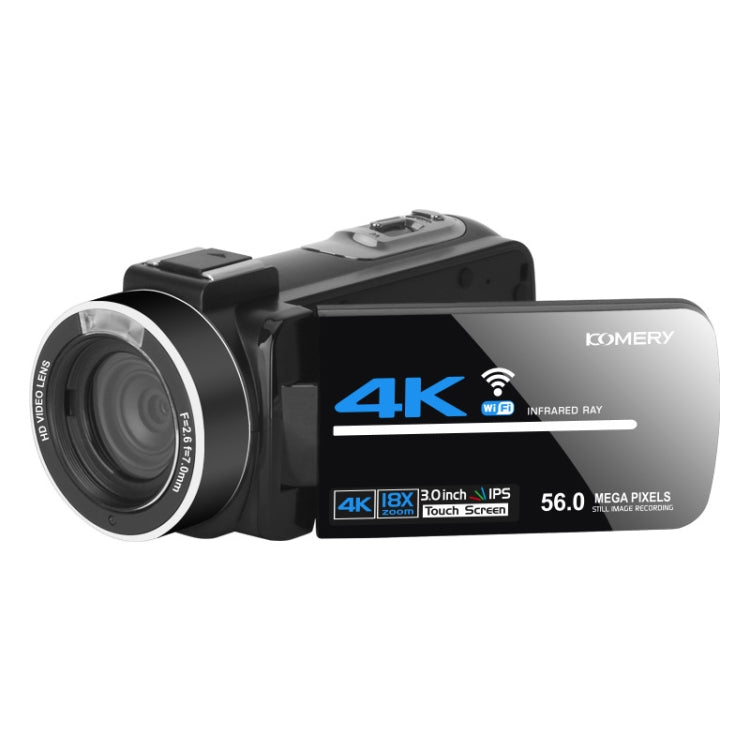 KOMERY  AF2 5600PX 18X Zoom 4K Digital Video Camera