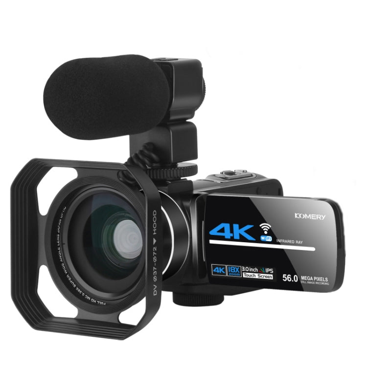 KOMERY  AF2 5600PX 18X Zoom 4K Digital Video Camera