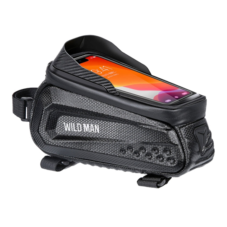 WILD MAN E10 1L Mountain Bike EVA Hard Shell Touch Screen Front Beam Bag Reluova