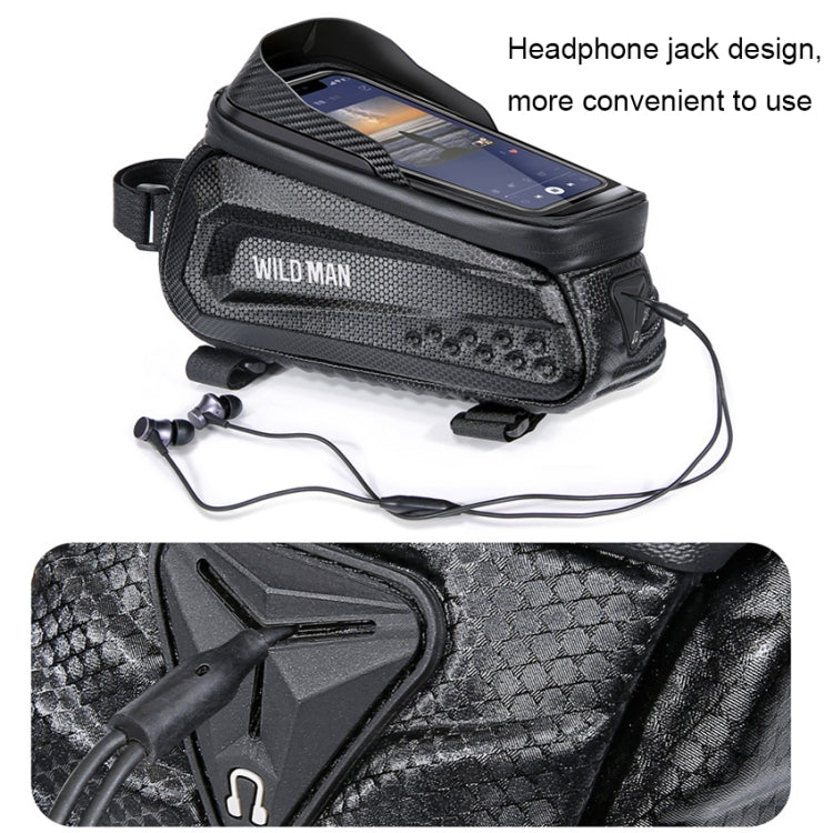 WILD MAN E10 1L Mountain Bike EVA Hard Shell Touch Screen Front Beam Bag Reluova