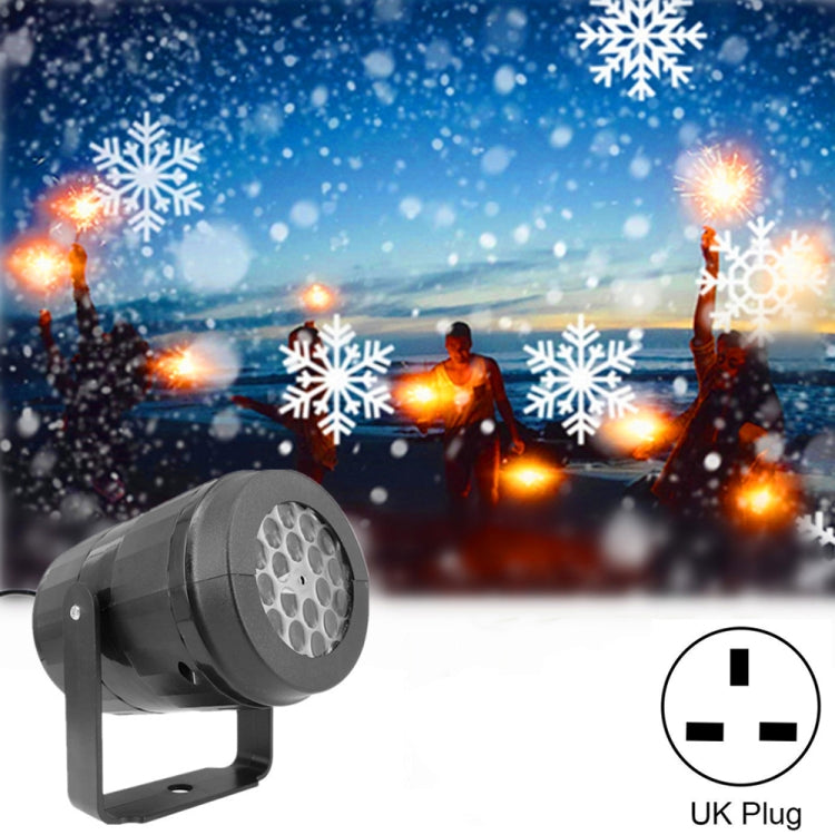 KD-1001 LED Rotatable Christmas Decoration Snowflake Projector Light