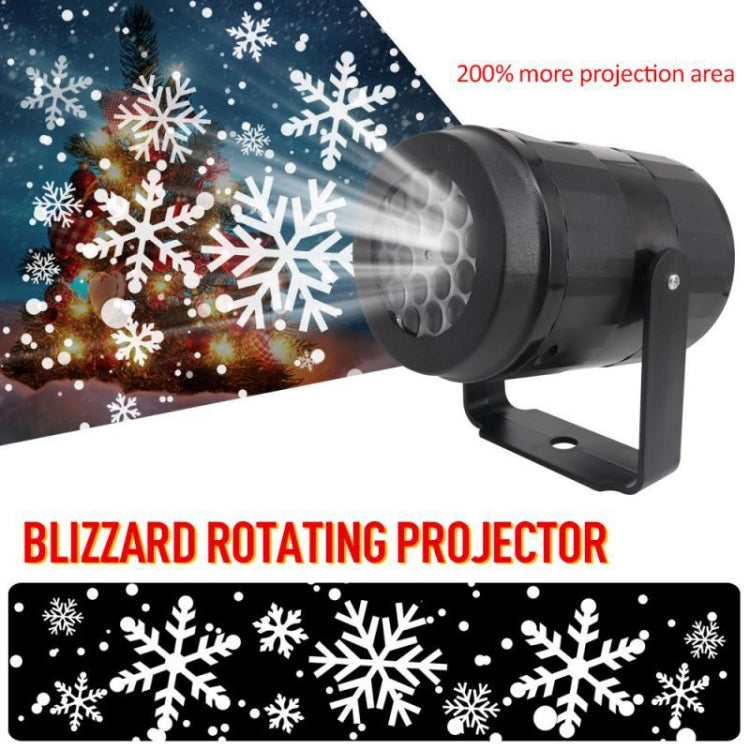 KD-1001 LED Rotatable Christmas Decoration Snowflake Projector Light