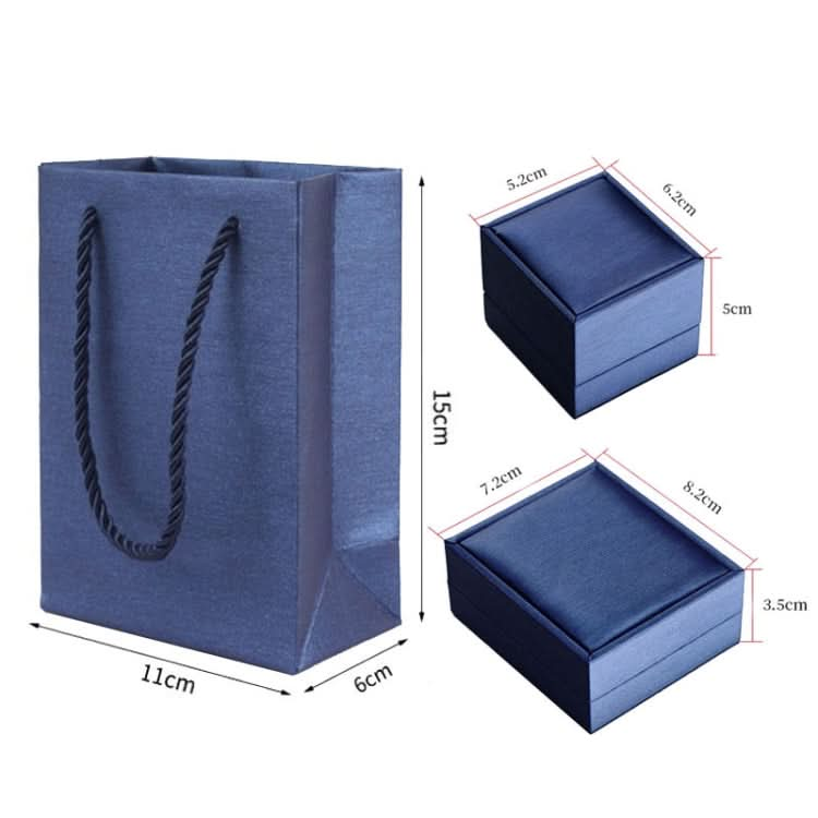 Brush PU Leather Jewelry Box Jewelry Gift Bag Reluova