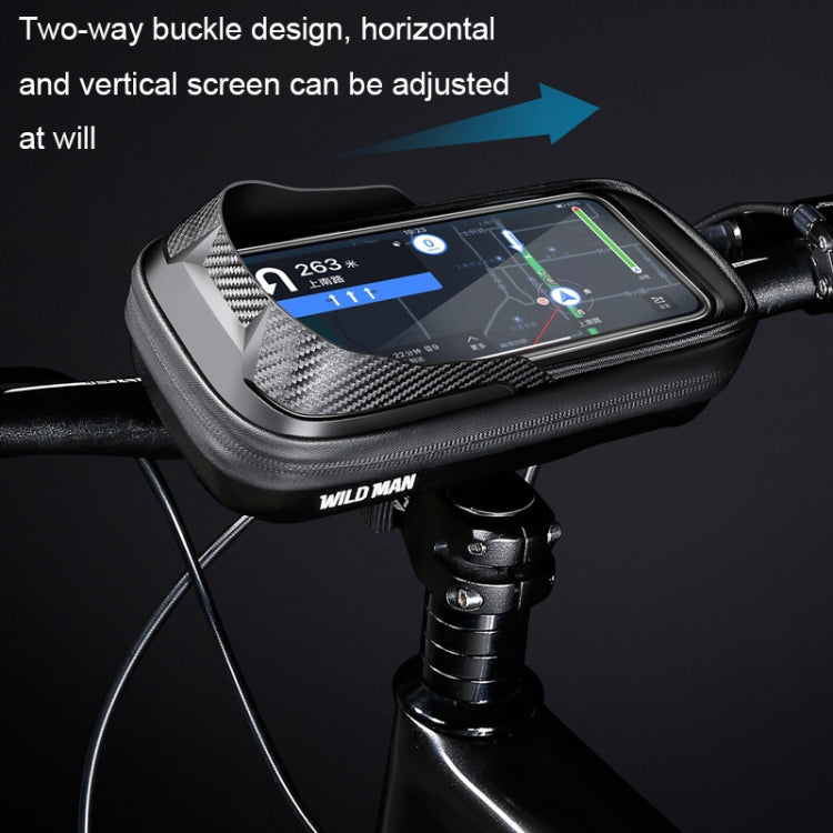 WILD MAN E16 EVA Hard Shell Touch Screen Handlebar Bag Cycling Equipment Reluova