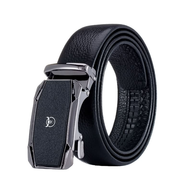 BULL CAPTAIN Automatic Buckle Thickened Cowhide Soft Wear-resistant Belt, Length: Reluova