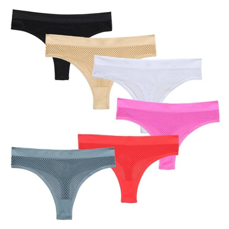 1122 Mesh Seamless Panties Women Sexy Transparent Low Waist Thong