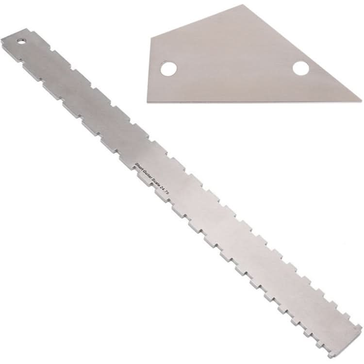 GNR3 Stainless Steel Measurement Bass Guitar Neck Ruler, Style: Reluova