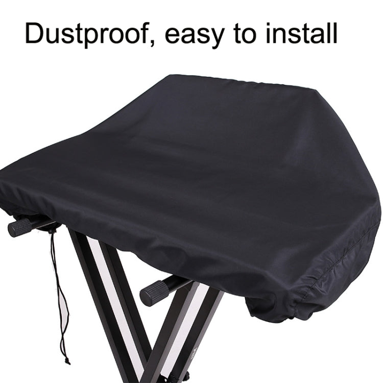 With Drawing Rope Dust -Proof Waterproof Adjustable Electronic Piano Hood, Style: