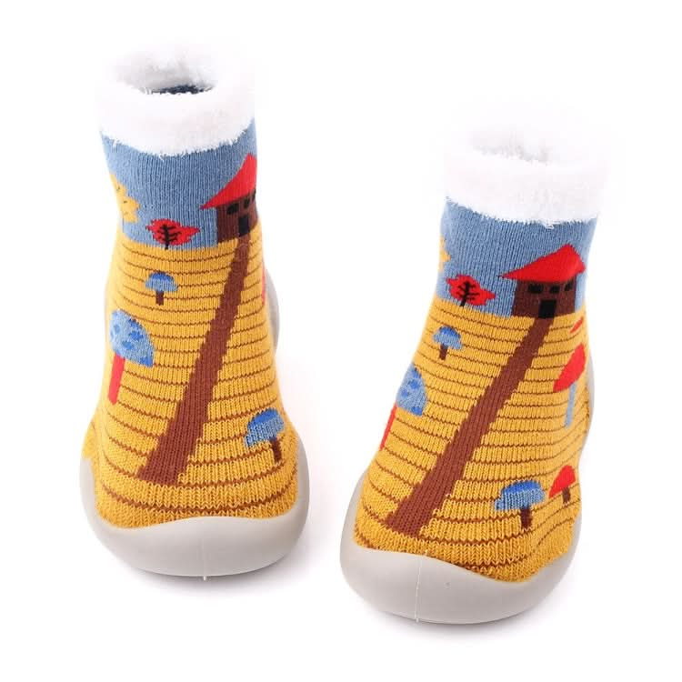 D2293 Children Cartoon Christmas Floor Socks Non-slip Shoes Reluova