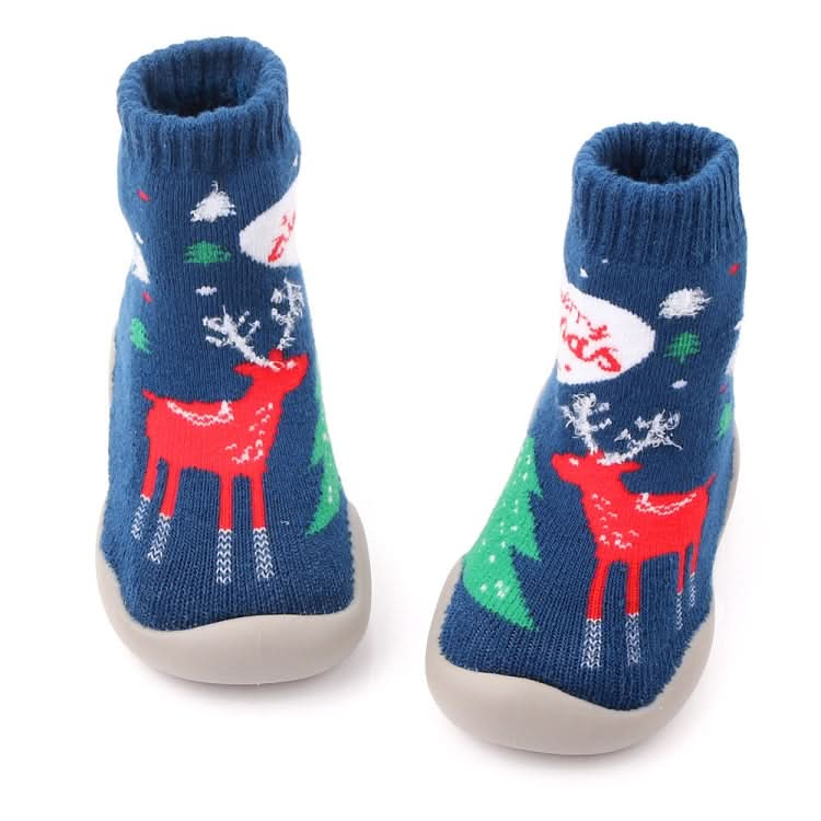 D2293 Children Cartoon Christmas Floor Socks Non-slip Shoes Reluova