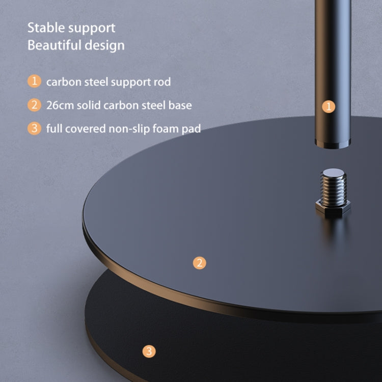 SSKY B10 Flexible Microphone Disc Stand Floor Mobile Phone Stand, Size: Reluova