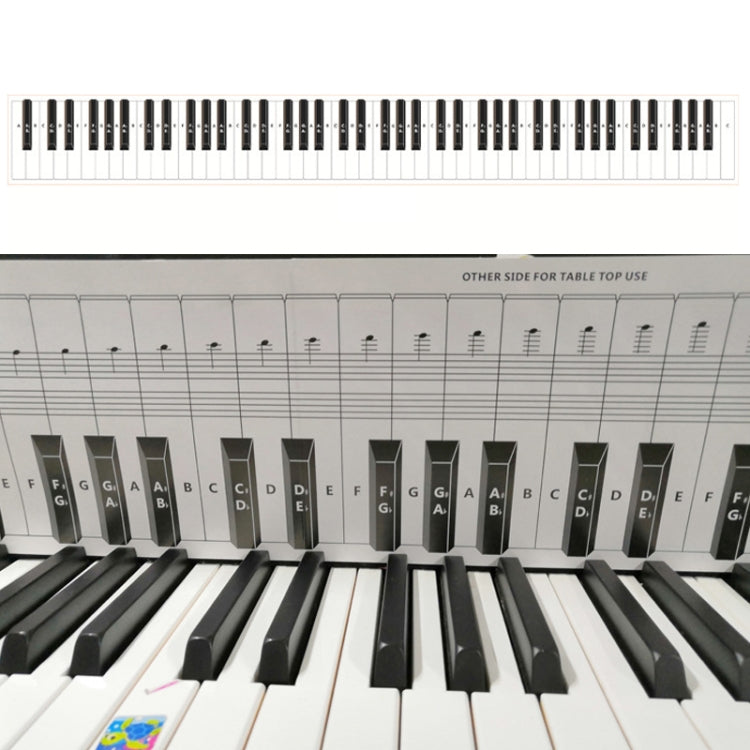 88 Keys Keyboard Piano Practice Paper Comparison Table Fingering Practice Comparison Chart