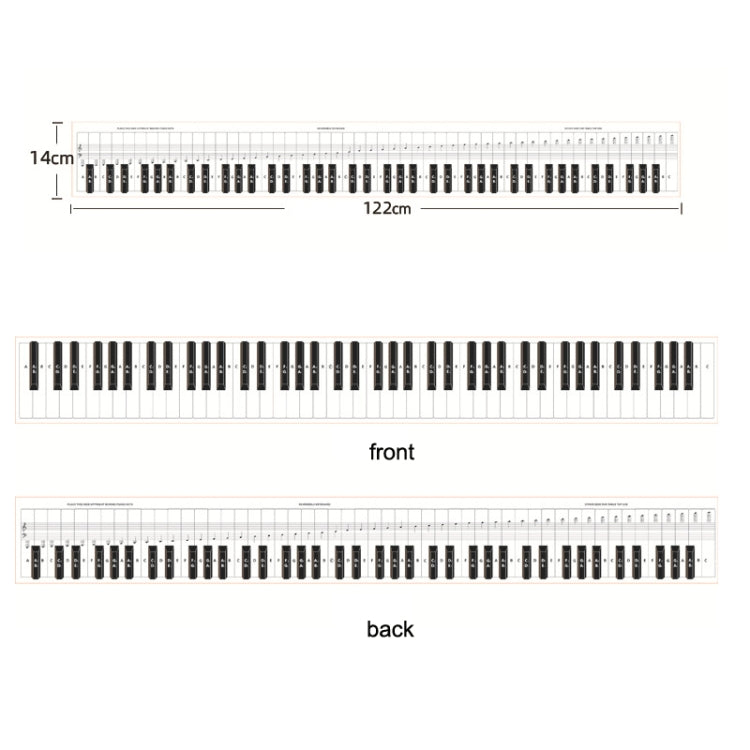 88 Keys Keyboard Piano Practice Paper Comparison Table Fingering Practice Comparison Chart