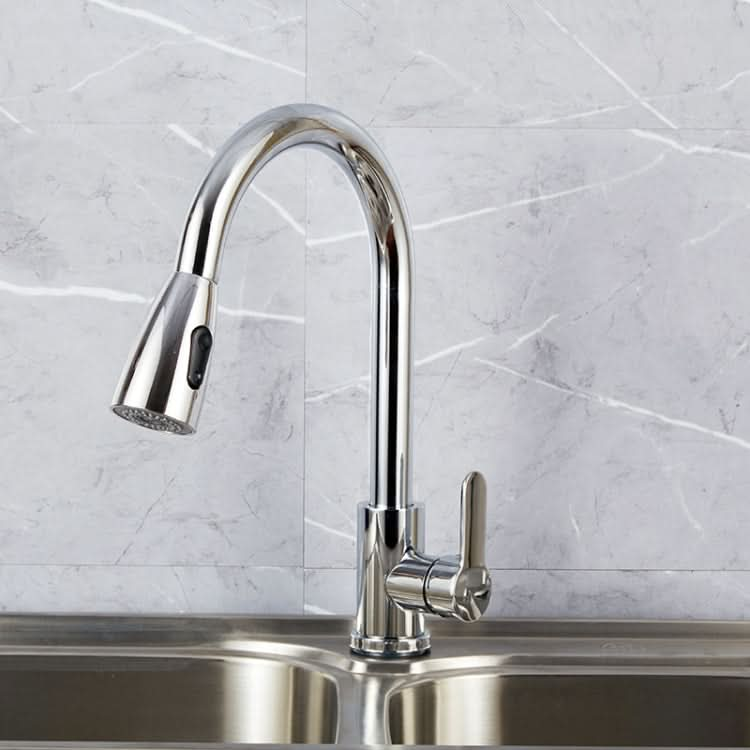 Kitchen Pull-out Faucet Stainless Steel Sink Telescopic Universal Faucet,Spec: Reluova