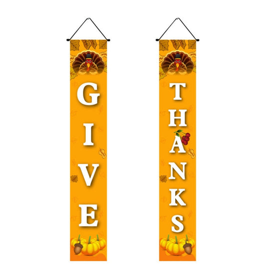 Thanksgiving Day Couplet Decoration Porch Hanging Flag My Store