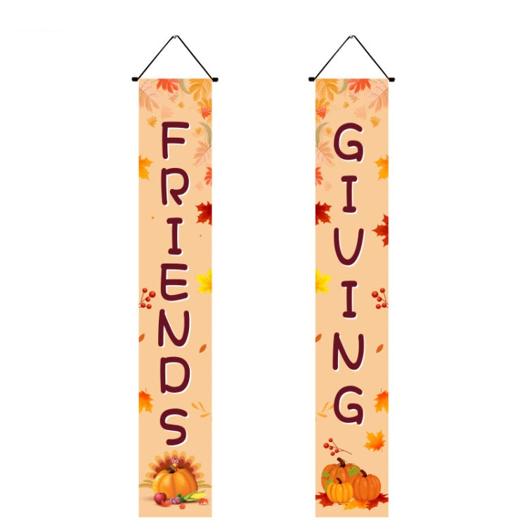 Thanksgiving Day Couplet Decoration Porch Hanging Flag