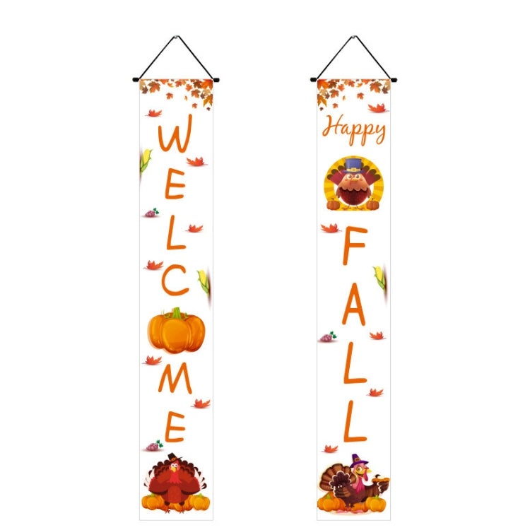 Thanksgiving Day Couplet Decoration Porch Hanging Flag My Store