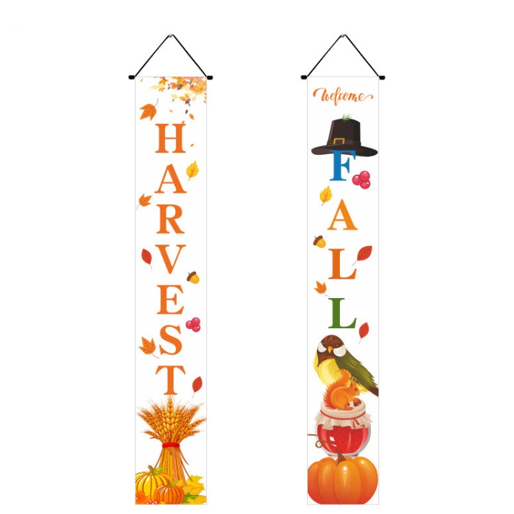 Thanksgiving Day Couplet Decoration Porch Hanging Flag My Store