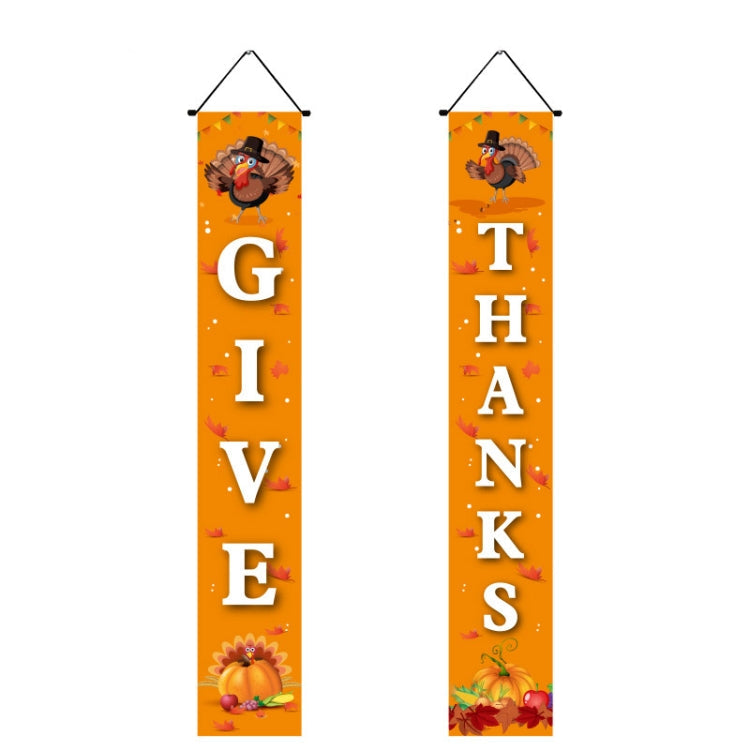 Thanksgiving Day Couplet Decoration Porch Hanging Flag My Store