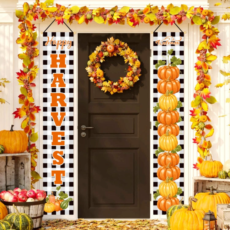 Thanksgiving Day Couplet Decoration Porch Hanging Flag My Store