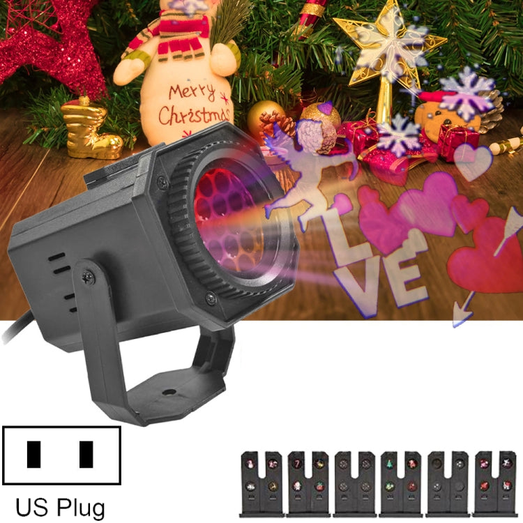 8W LED Christmas Colorful Rotating Laser Atmosphere Light Random Pattern Delivery My Store